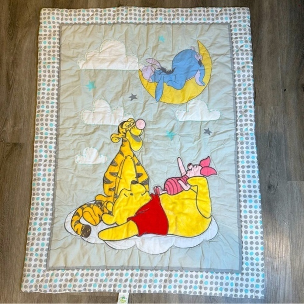 Disney Winnie the Pooh piglet tigger eeyore  baby blanket crib quilt